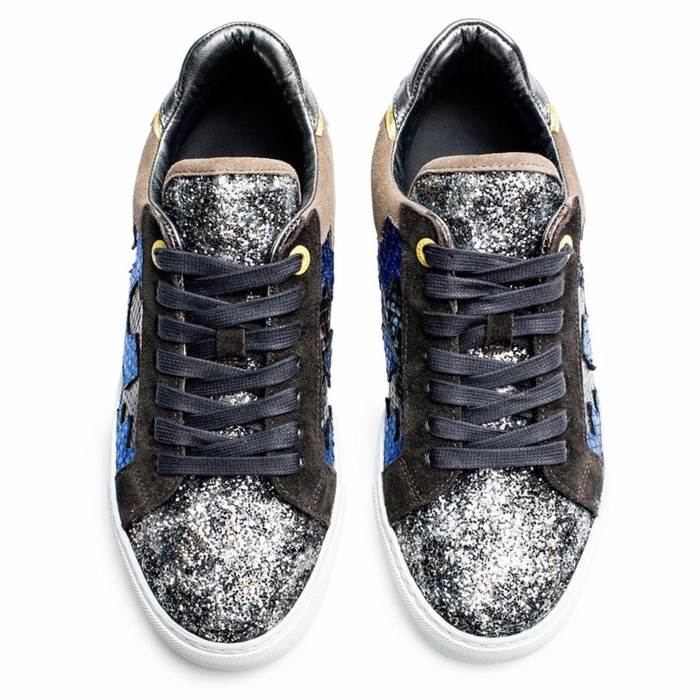 Zadig & Voltaire Nash Glitleo Leather Sneaker